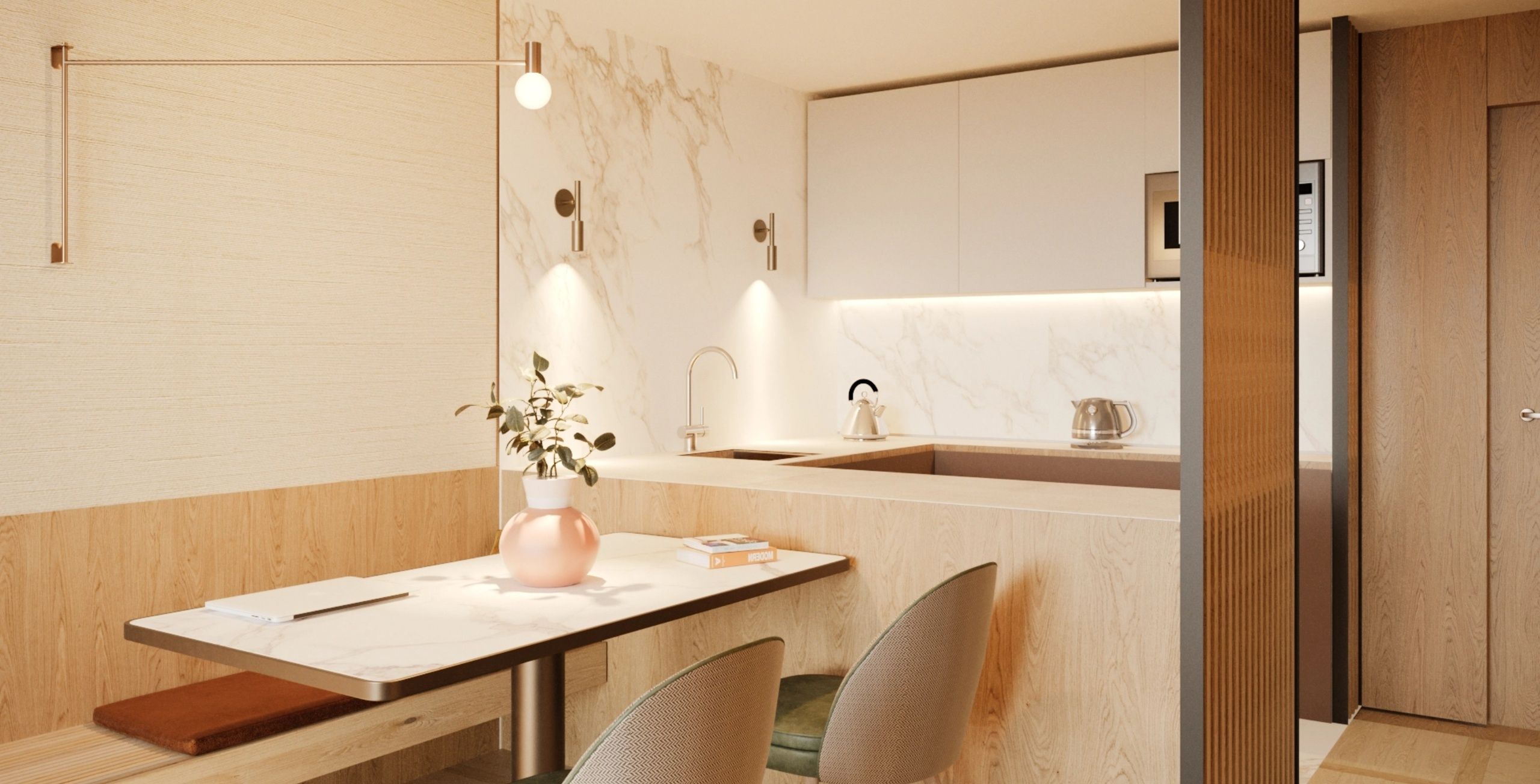 Kitchen and dining are in Suite in The Julius Prague 