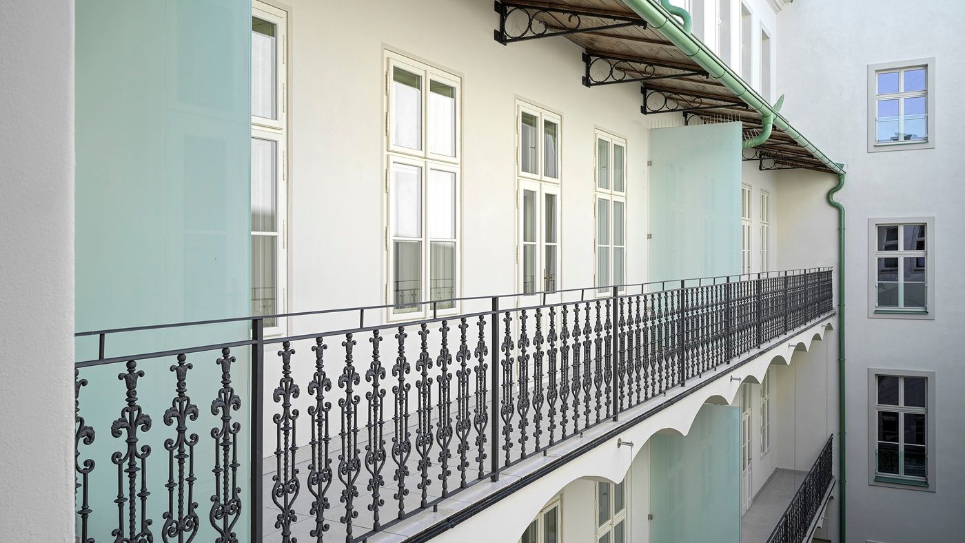 View from Studio with terrace in The Julius Prague