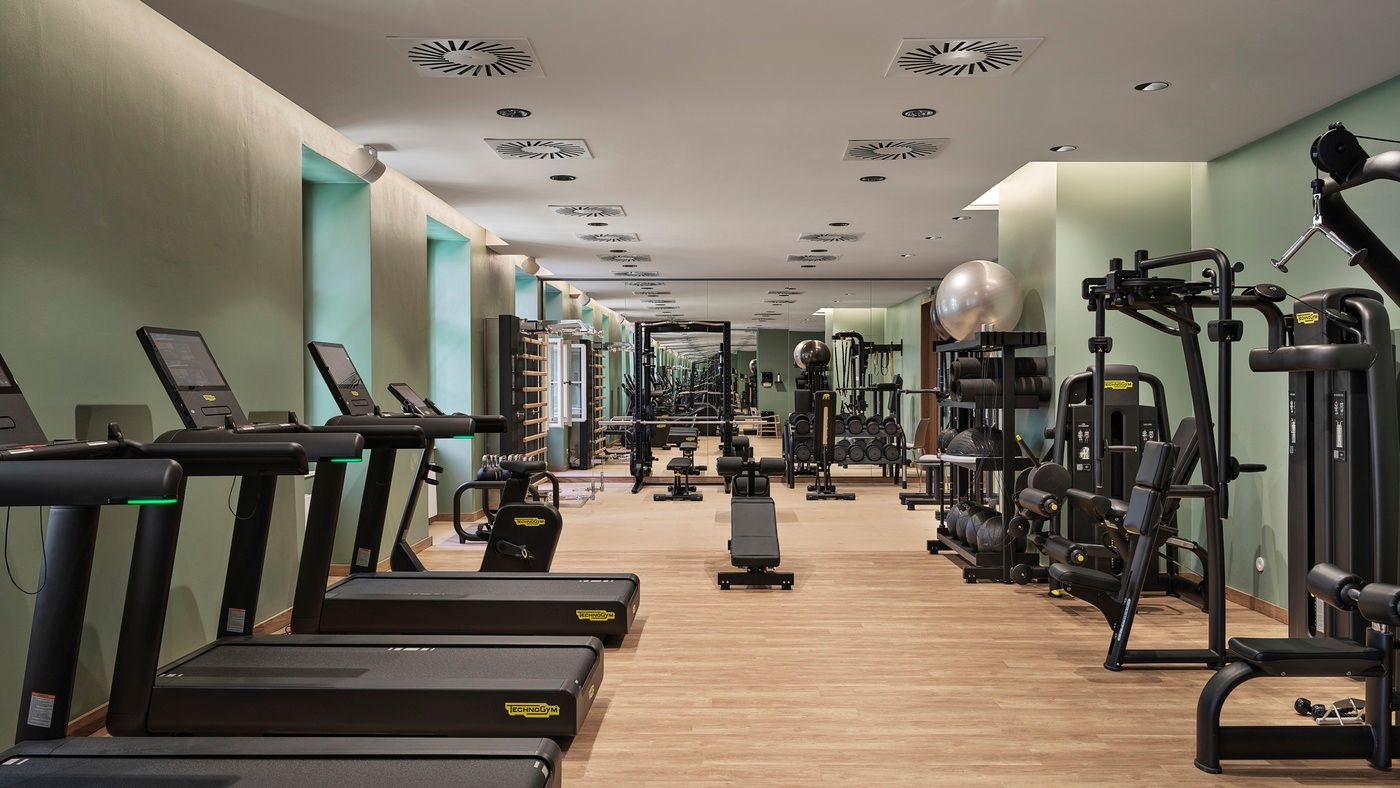 Gym equipment in The Julius Prague
