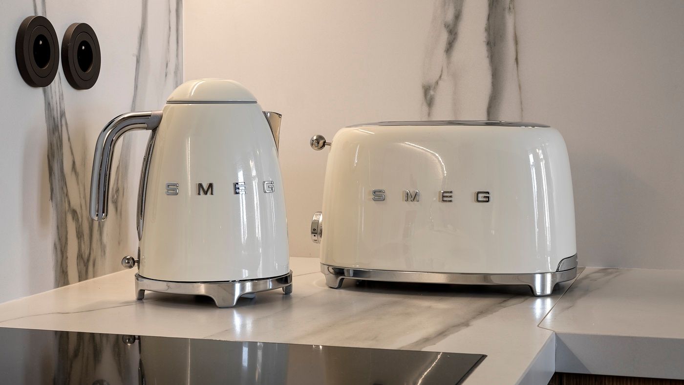 Smeg kettle and toaster in suite in The Julius Prague