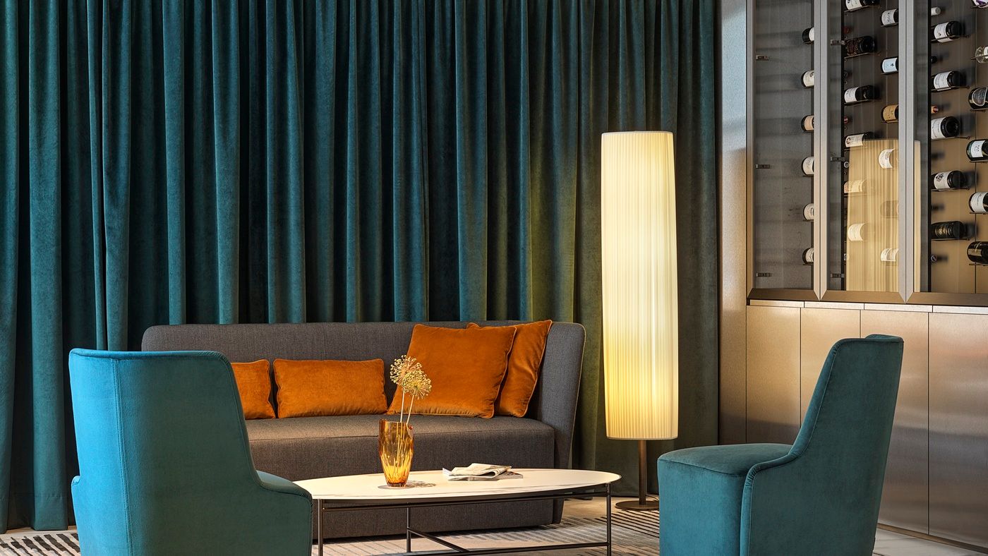 Sofa and two armchairs in Emporium Bistro