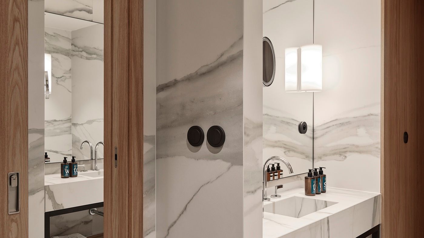 Bathroom amenities in The Julius Prague