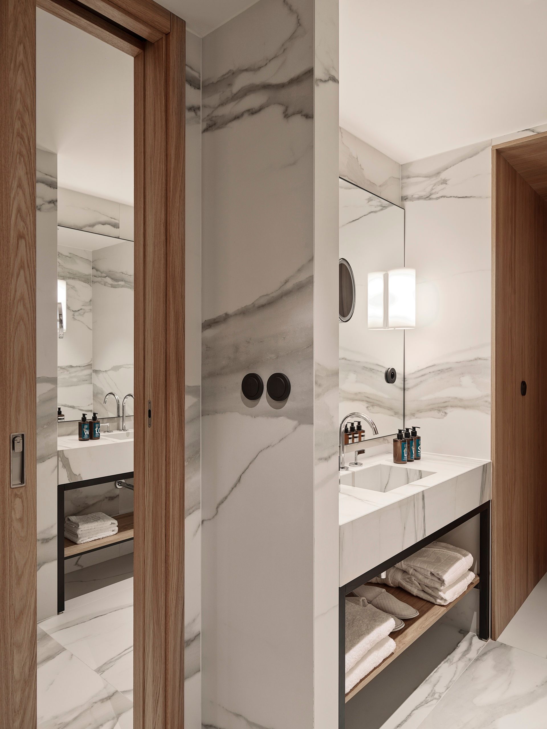 Bathroom amenities in The Julius Prague 