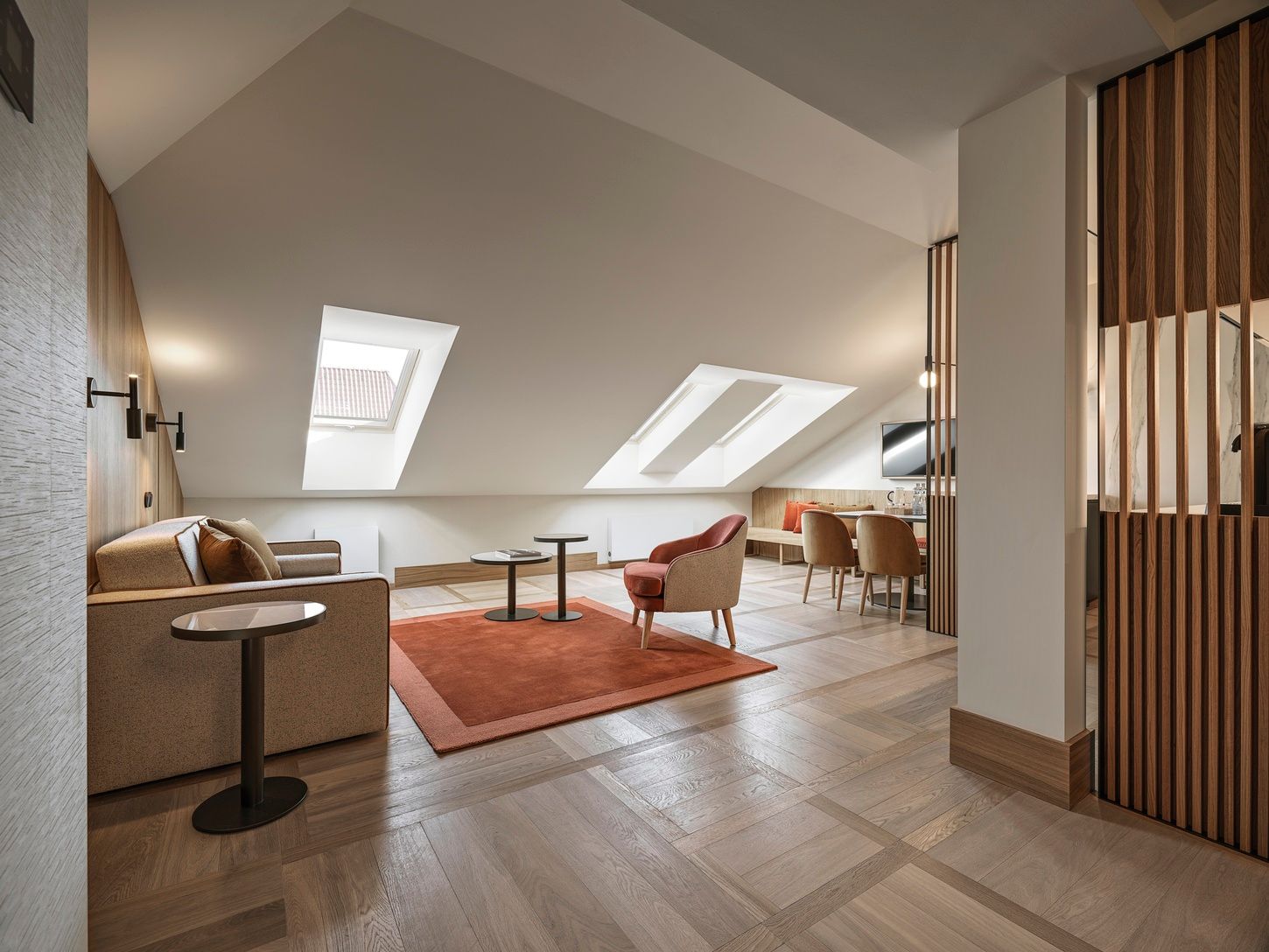 Living room in Penthouse Suite, The Julius Prague