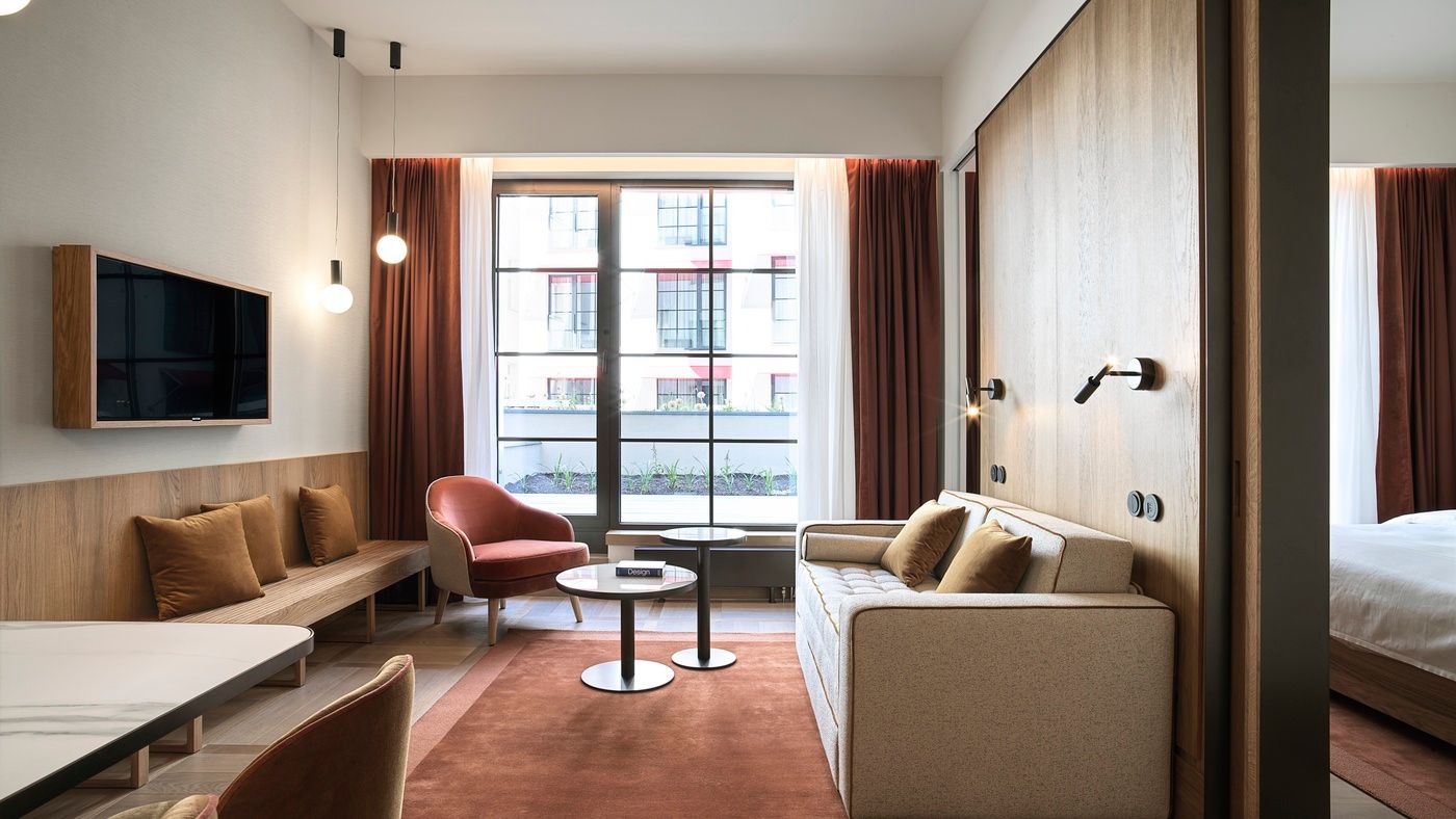 Living rooom in One-bedroom Suite with Terrace, The Julius Prague