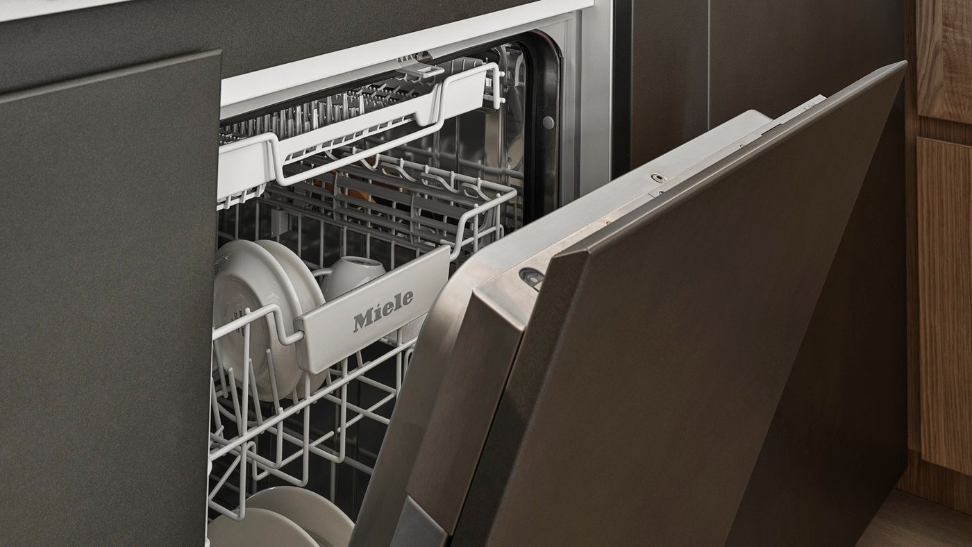 Open dishwasher in Suite