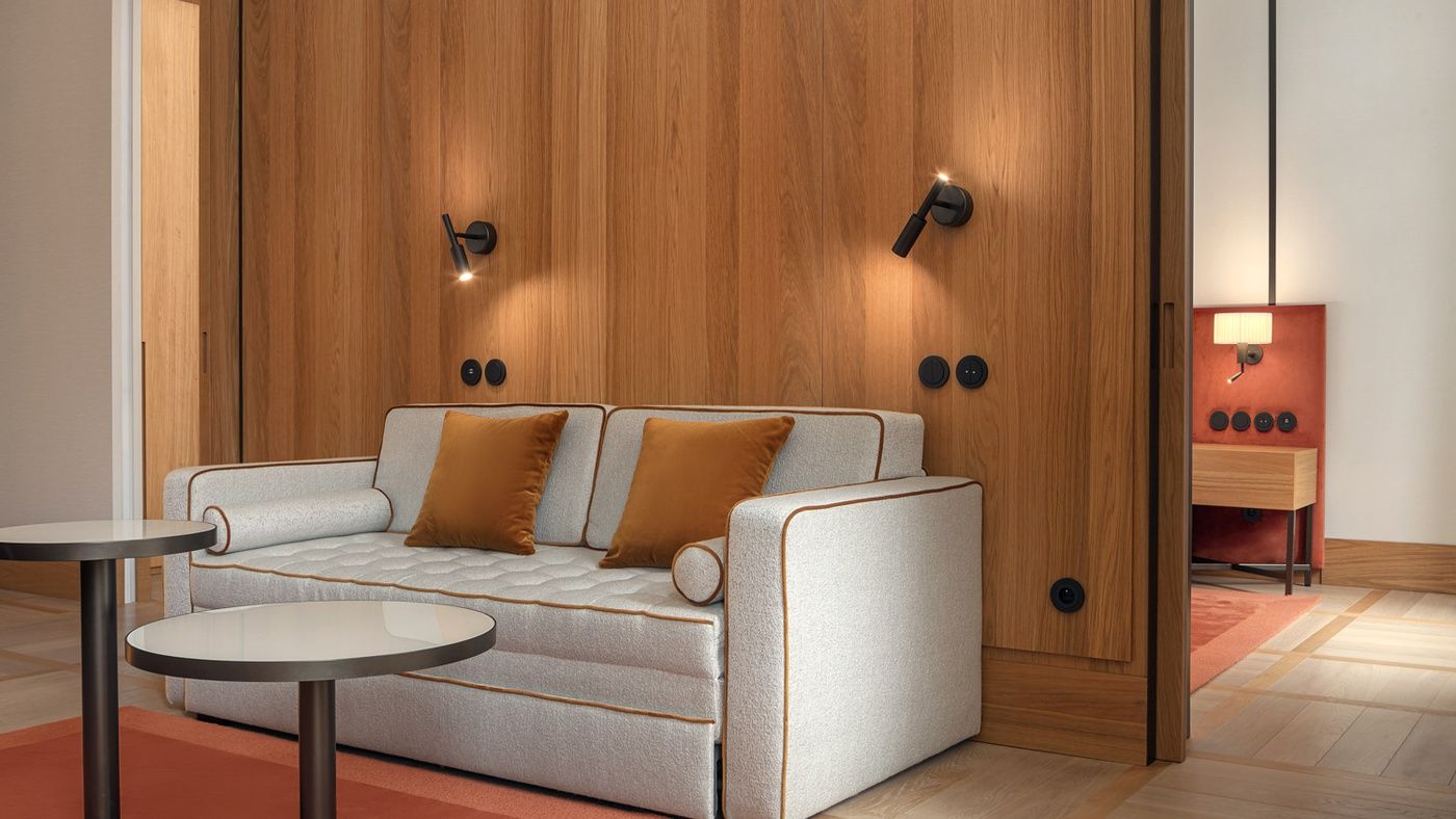 Sofa in Suite in The Julius Prague
